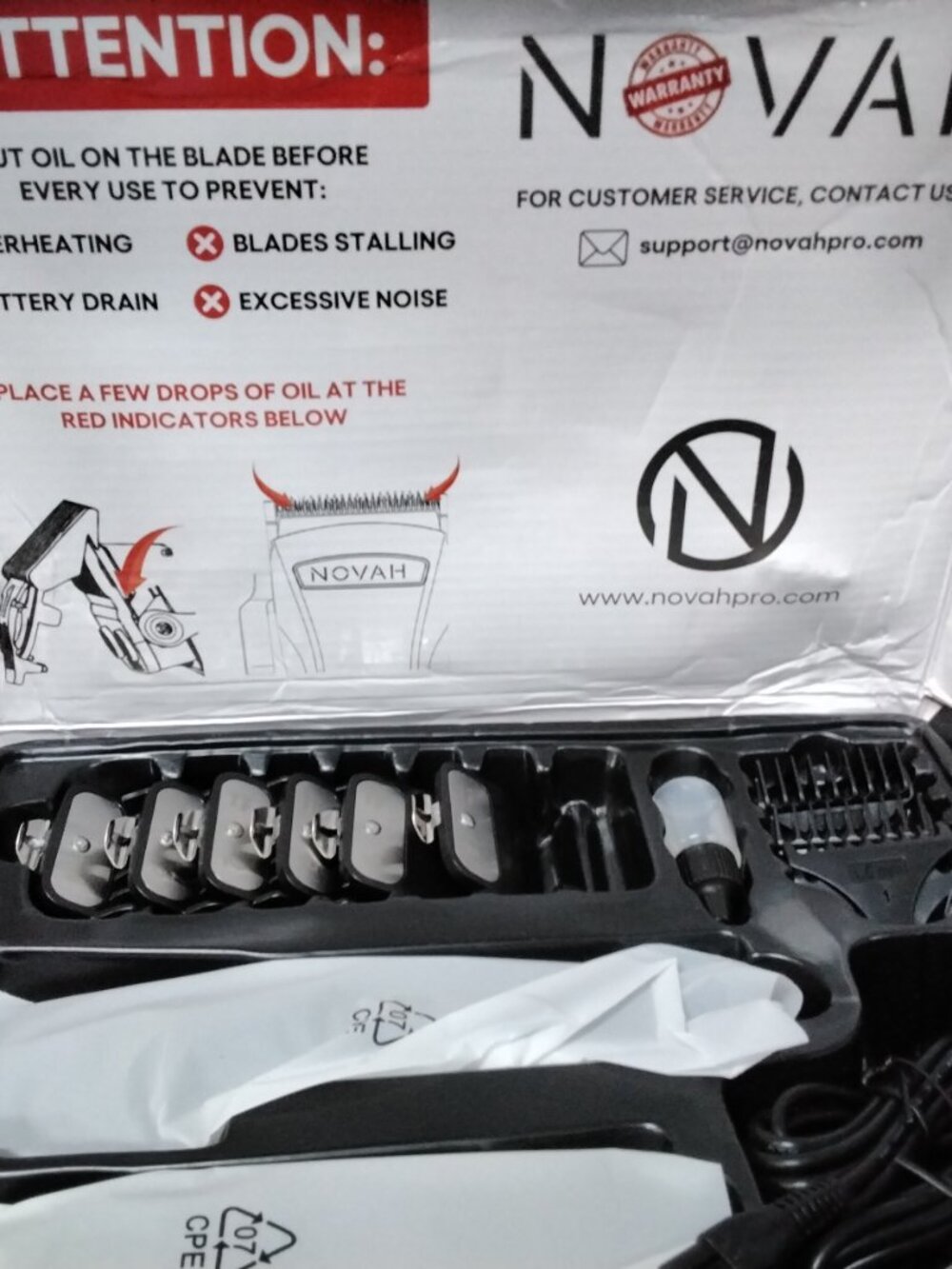 NOVAH Professional Clippers/Trimmer for Barbers